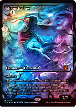 MOONSHADOW - Lorwyn Eclipsed NM JP SHOWCASE FOIL #0386 386 - EARLY ACCESS! - Image 1