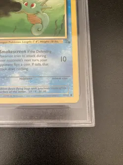 1999 Pokemon Horsea Fossile #49/62 1st Edition NM/Mint 8.5 - Image 5