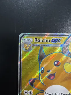 Pokemon TCG Raichu GX SM90 Black Star Promo Holo Card Near Mint Condition - Image 2