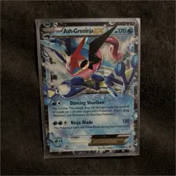 Pokemon Ash-Greninja EX Holo XY133 TCG Card Basic Water Type English - Image 1