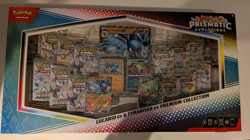 Pokemon TCG Prismatic Evolutions Lucario Ex + Tyranitar Ex Premium Collection - Image 1