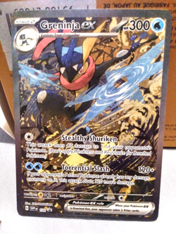 Pokemon TCG - Greninja ex 132 Scarlet & Violet Promo Holo Alt Art | NM +extras - Image 1
