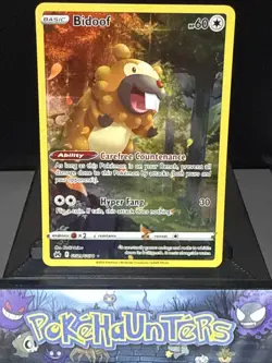 Pokemon Card Bidoof GG29/GG70 Crown Zenith Galarian Gallery Near Mint - Image 1
