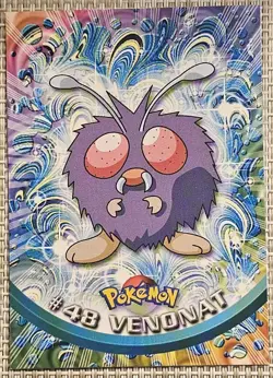 Pokemon Topps Venonat #48 TV Animation Edition Series 1 (Blue Logo) - NM - Image 1