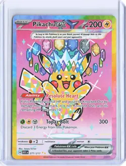 Pokemon Pikachu ex SIR 277/217 Ascended Heroes English NM *IN HAND* - Image 1