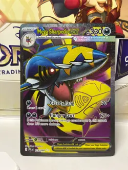 Me02:Phantasmal Flames Pokemon Mega Sharpedo ex Special illustration rare 113/94 - Image 1