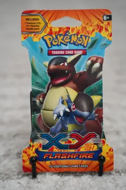 Pokemon TCG XY Flashfire Sleeved Hanger Booster Pack Kangaskhan Art Sealed - Image 1