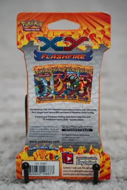 Pokemon TCG XY Flashfire Sleeved Hanger Booster Pack Kangaskhan Art Sealed - Image 2