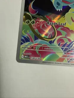 Pokemon TCG Ivysaur 134/132 ME01: Mega Evolution Illustration Rare Near Mint - Image 2