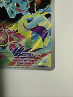 Pokemon TCG Ivysaur 134/132 ME01: Mega Evolution Illustration Rare Near Mint - Image 3