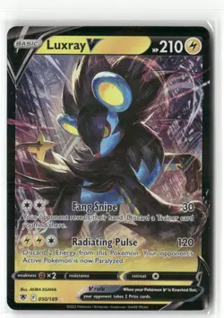 Pokemon Luxray V Ultra Rare SWSH10: Astral Radiance 050/189 NM - Image 1