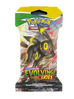 2021 Pokemon Evolving Skies TCG Booster Pack Brand New Factory Sealed Umbreon - Image 1
