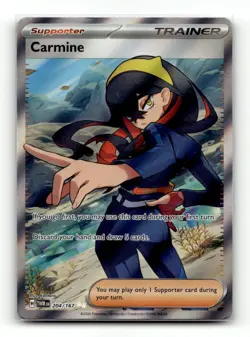Carmine 204/167 Ultra Rare Twilight Masquerade Pokemon Near Mint - Image 1