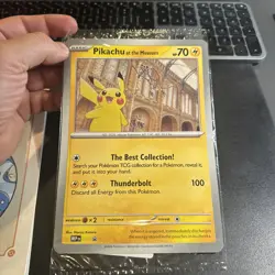 Pikachu At The Museum, Pokemon X Natural History Museum Jumbo Promo - SEALED x1 - Image 1