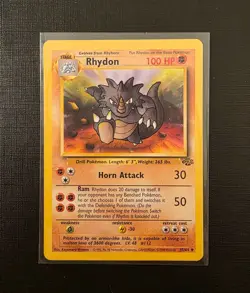 Pokemon Jungle Rhydon 45/64 Rare Vintage WOTC 1999 - Image 1