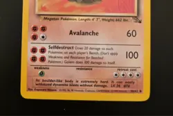Pokemon Fossil Golem 36/62 Vintage WOTC Uncommon - Image 4