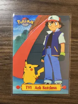 1999 Topps Pokemon TV Animation Edition Ash Ketchum #TV1 - Image 1