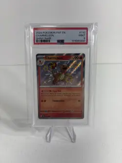 2024 POKEMON SV PALDEAN FATES - PAF EN #110/091 CHARMELEON SHINY RARE PSA 9 - Image 1