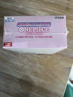 ONE PIECE ENGLISH TCG: MEMORIAL COLLECTION (EB-01) Extra Booster Box Sealed - Image 4