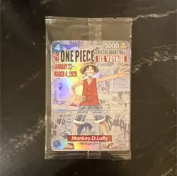Namco One Piece CCG Monkey.D.Luffy P-055 Promo Holo Promotion Card - Image 1