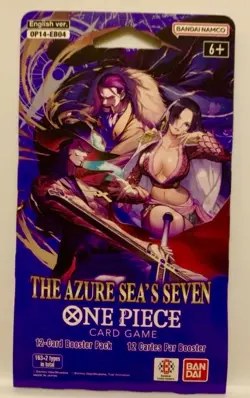 One Piece TCG: The Azure Sea's Seven Sleeved Booster OP-14 English. - Image 1