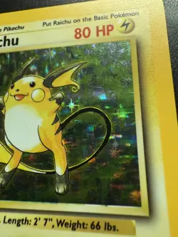 Pokemon Cards: Base Set Rare Holo: Raichu 14/102 - Image 4