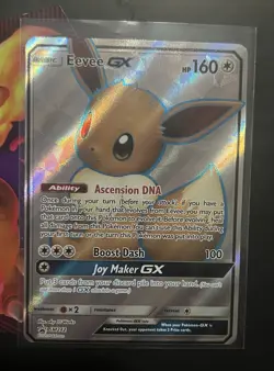 Pokemon Eevee GX Full Art Promo Holo SM242 Sm Basic Card TCG English - Image 1