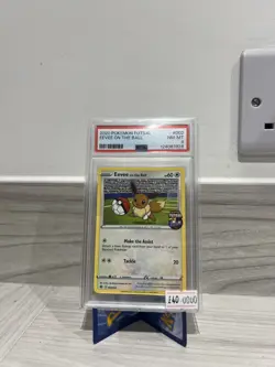 Eevee On the Ball 2020 Futsal UK Exclusive Promo Card PSA 8 002/005 - Image 1