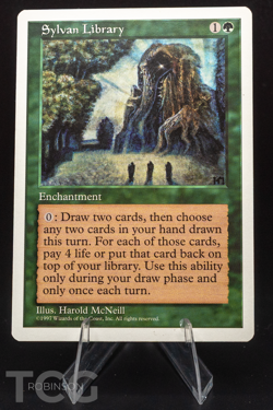 Sylvan Library - 1997 Magic the Gathering - 5th Edition Regular - Image 1