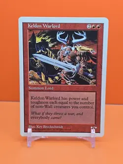 🔴🔴🔴 1997 Magic The Gathering KELDON WARLORD 5TH EDITION PLAYED 🔴🔴🔴 - Image 1