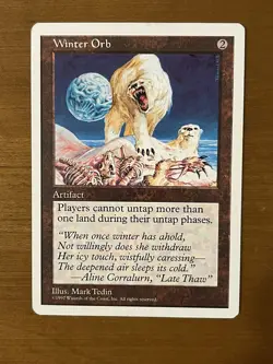 MTG Winter Orb Alternate 5th Edition Regular Rare Near Mint - Image 1
