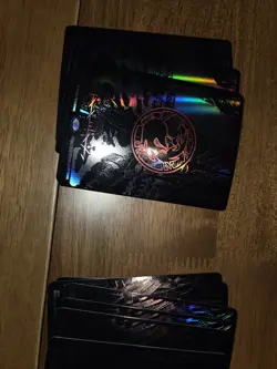 Raised Oil Slick Full Art Holo Basic Lands 30 - 6 of each curled - Image 4