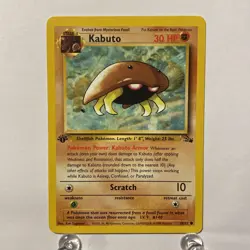 Pokemon TCG Kabuto Fossil 1st Edition Common - Image 1