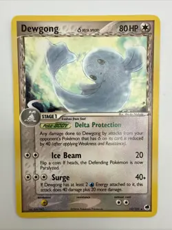 Dewgong 15/101 EX Dragon Frontiers Regular Rare Pokemon Card - Image 3