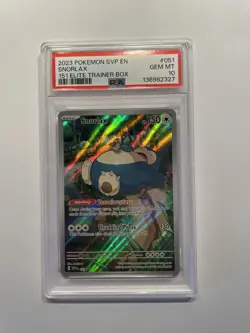 2023 POKEMON SVP EN-SV BLACK STAR PROMO 151 ELITE TRAINER BOX - SNORLAX - PSA 10 - Image 1