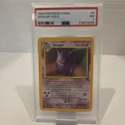 Pokemon Gengar 5/62 Unlimited Fossil Holo - PSA 7 - Image 1