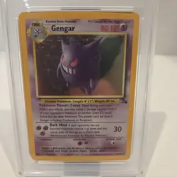 Pokemon Gengar 5/62 Unlimited Fossil Holo - PSA 7 - Image 2