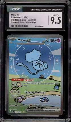 Pokemon Mew ex Paldean Fates Special Illustration Rare #232 CGC 9.5 - Image 1