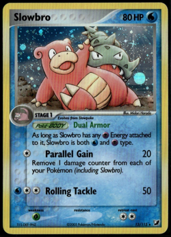 Slowbro Holo 13/115 ex Unseen Forces 2005 LP Pokemon Card - Image 1