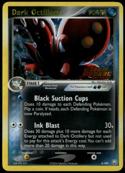 Dark Octillery Reverse Holo Stamp 8/109 ex Team Rocket Returns 2004 NM Pokemon - Image 1