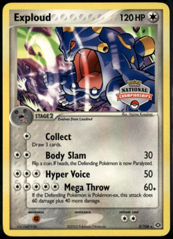 Exploud National 3/106 ex Emerald 2005 NM Pokemon - Image 1