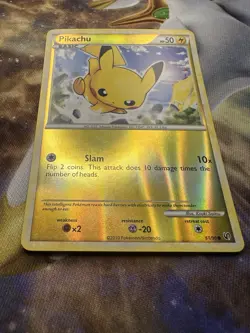 2010 Pokemon Common Undaunted Pikachu 61/90 Reverse Holo LP+/NM FREE SHIPPING - Image 3