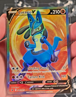 Lucario V SWSH213 - Pokemon SWSH: Sword & Shield Black Star Promo - Holo - NM - Image 1