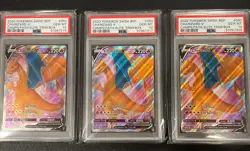 2020 Pokemon Champion Path Charizard V SWSH #050 PSA 10 GEM MINT (3x) THREE LOT - Image 2