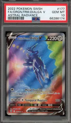 Pokemon Origin Forme Dialga V Astral Radiance Full Alt Art #177 PSA 10 Gem Mint - Image 1