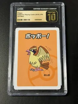 Pidgey Playing Cards 2019 Old Maid Japanese CGC 10 Pristine Pokemon (A) - Image 1