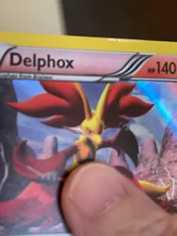 POKEMON DELPHOX 10/39 HOLOFOIL XY KALOS STARTER MP CARD - Image 3