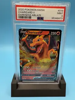 2020 Pokemon SWSH CHARIZARD V Darkness Ablaze PSA 9 019/189! - Image 1