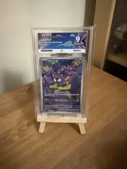 ACE Grading MINT 9 Pokemon Gastly 177/162 Temporal Forces Holo Illustration Rare - Image 1