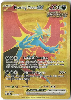 Roaring Moon ex, Pokemon SV04: Paradox Rift Hyper Rare, 262/182 NM - Image 1